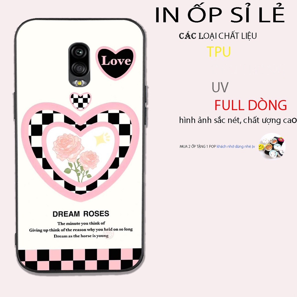 Ốp lưng điện thoại Samsung j7 plus / j7+ trái tim sắc màu