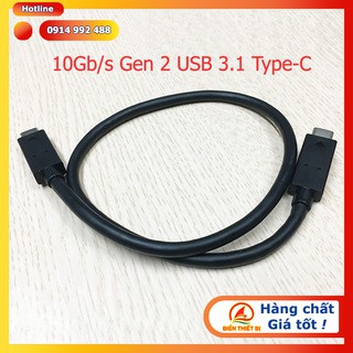 Cáp USB 3.1 Type-C To Type-C Gen 2 dài 45cm hỗ trợ tốc độ 10Gbps