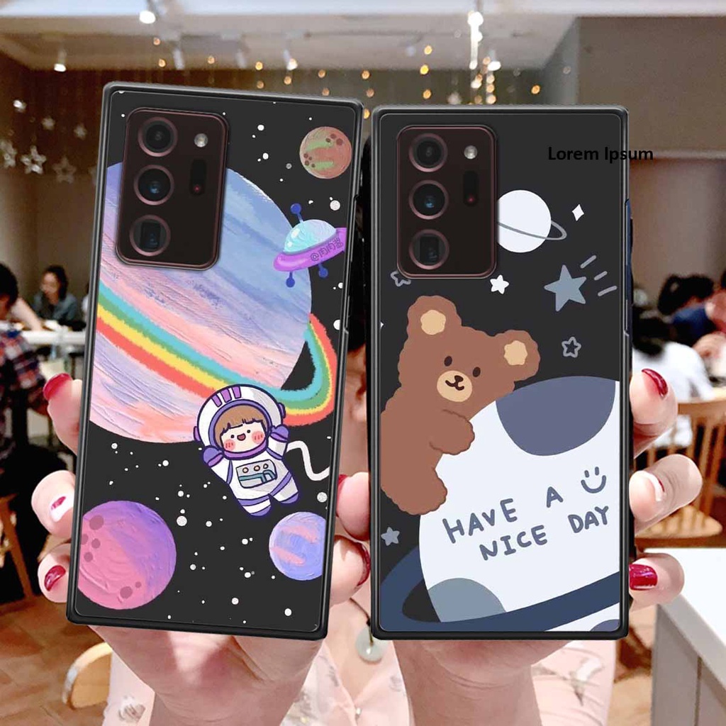 Ốp Samsung Note 20 Plus / Note 20 Ultra / Note 20+ in hình vũ trụ, phi hành gia bầu trời cute dễ thương
