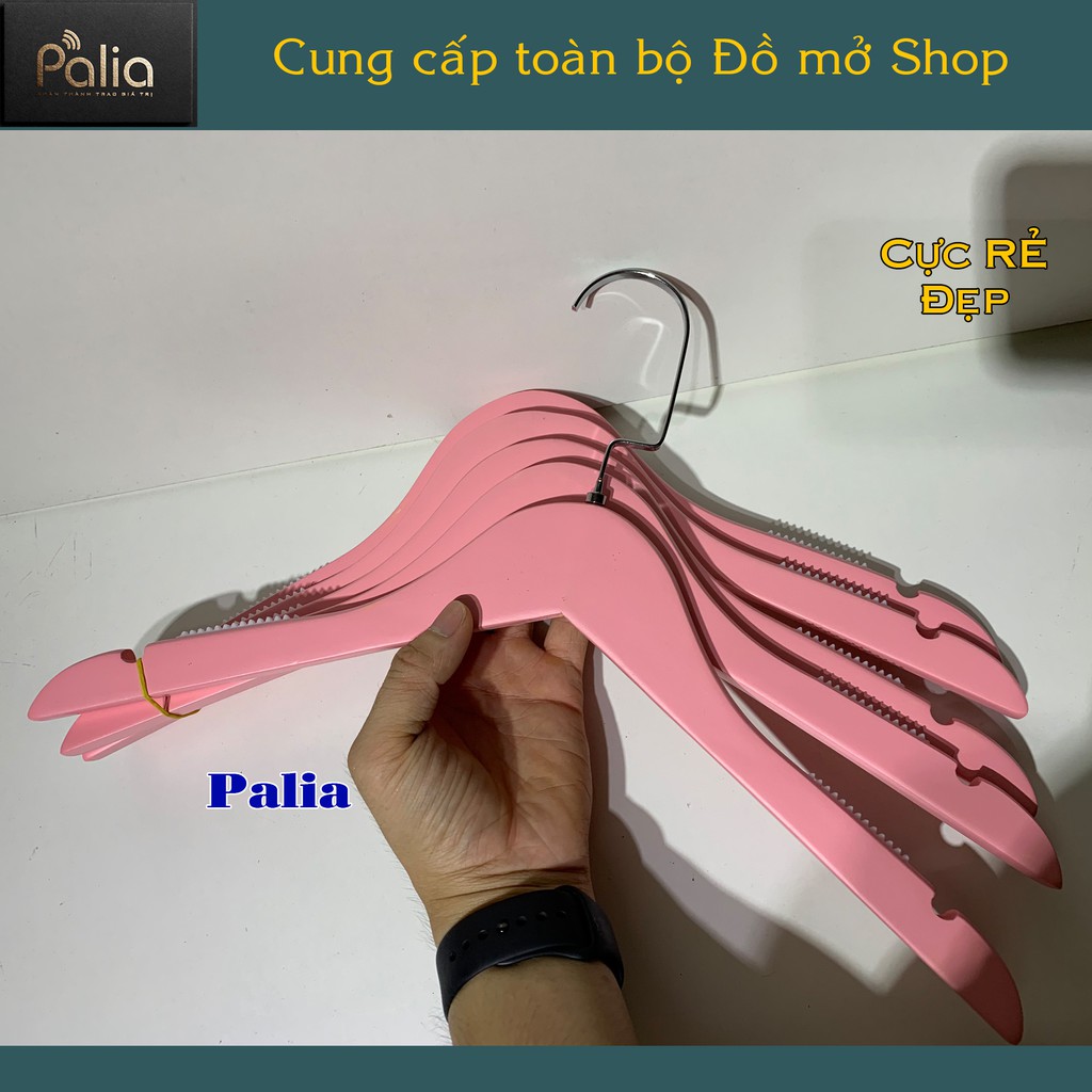 Móc treo quần áo Bằng Gỗ màu Hồng Của Nữ, Móc Chuyên dùng cho shop thời trang, gia đình và khách sạn