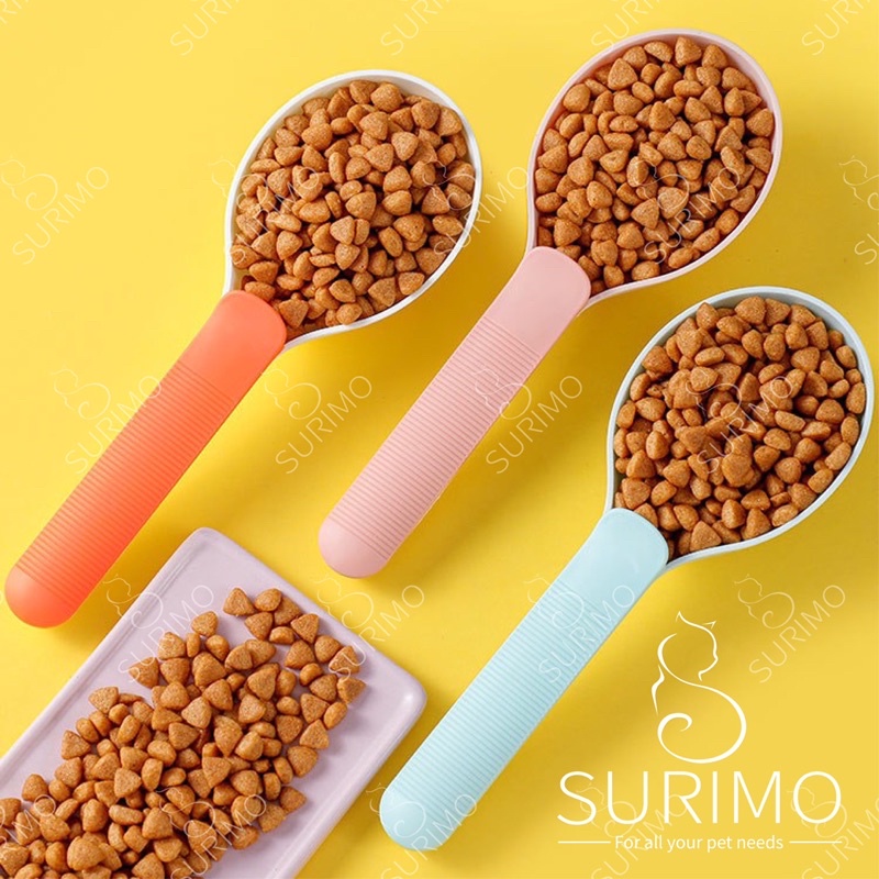 Muỗng múc thức ăn cho thú cưng, hạt ngũ cốc - 3 màu