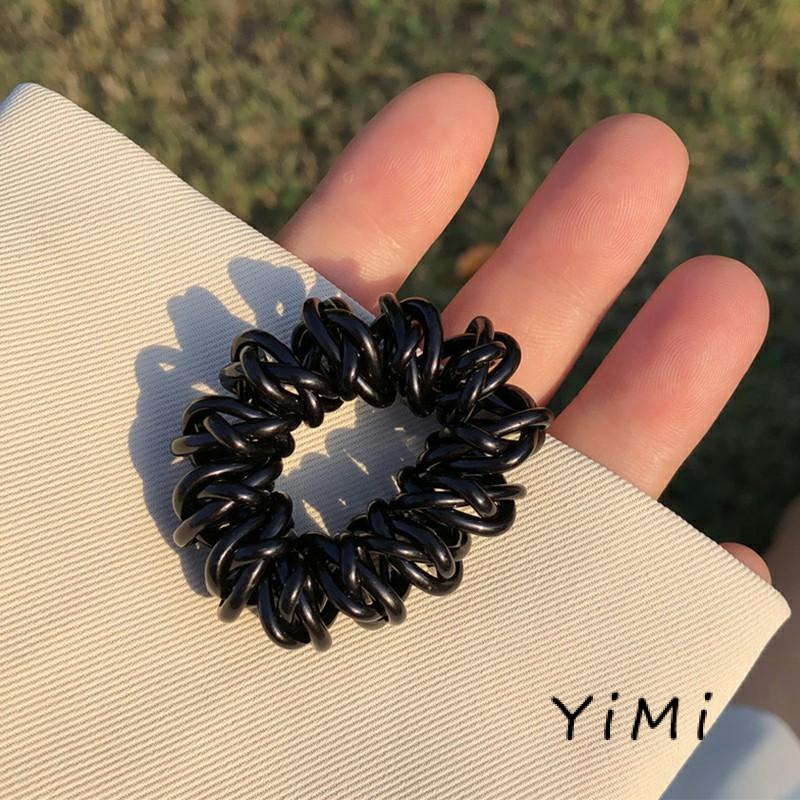 Dây Buộc Tóc Dạng Dây Bện Màu Sắc Tương Phản Chống Thấm Nước Xinh Xắn