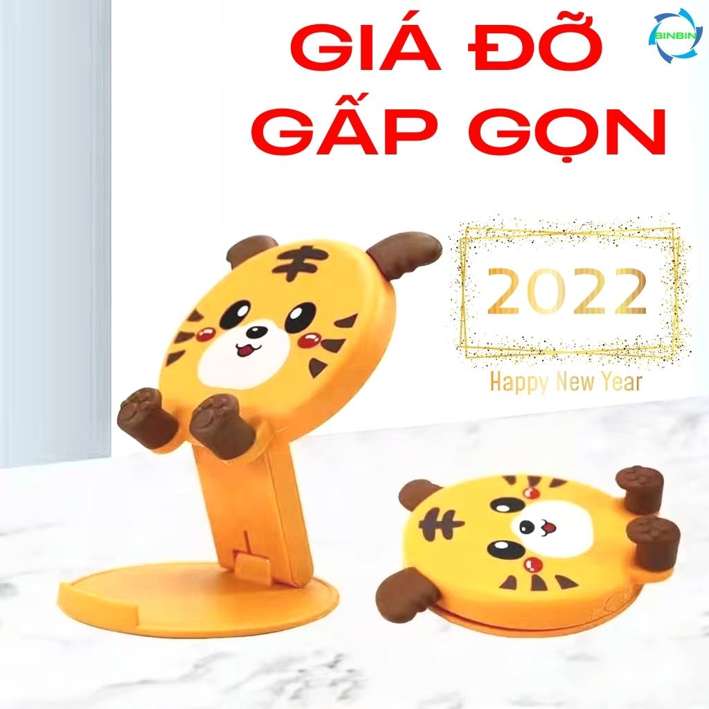 Giá Đỡ Điện Thoại gấp gọn để bàn hình tròn - Hình Thú Dễ Thương siêu nhẹ đa năng tiện dụng