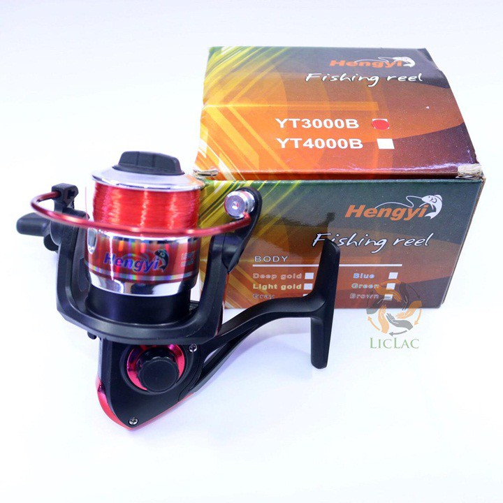 Máy Câu Cá Hengyi YT + TẶNG cước câu - Máy Câu Cá Đủ Size 3000, 4000, 5000, 6000, 7000