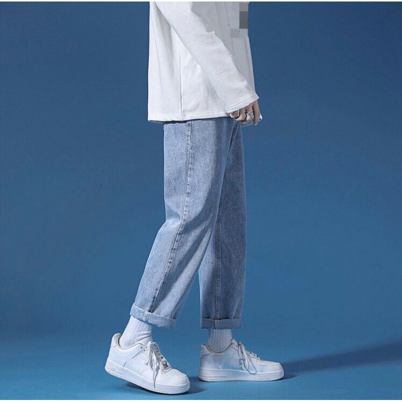 Quần baggy jean ống rộng dáng suông MĐ QBG1 loại tốt