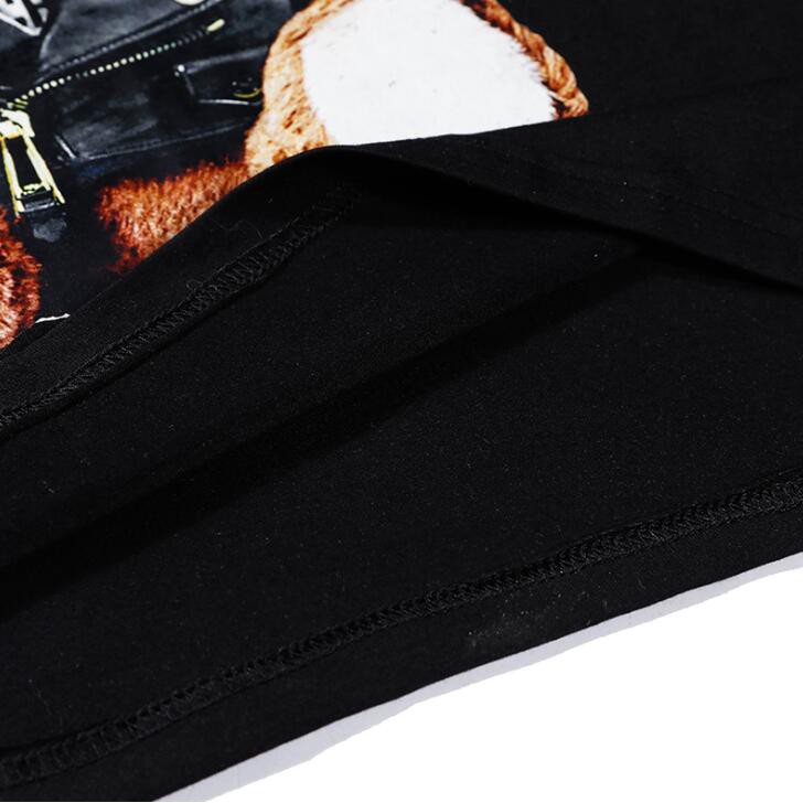 Áo thun cotton ngắn tay in họa tiết Moschino