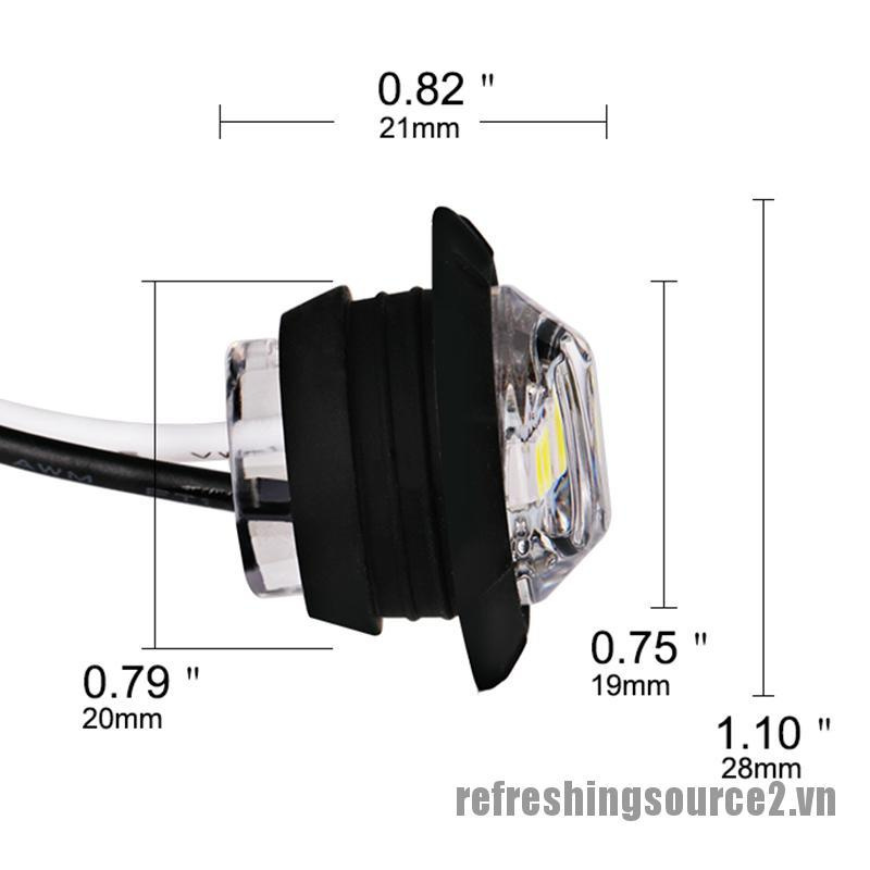 1 Đèn Led Tín Hiệu Xi Nhan Gắn Hông Xe Tải 12v