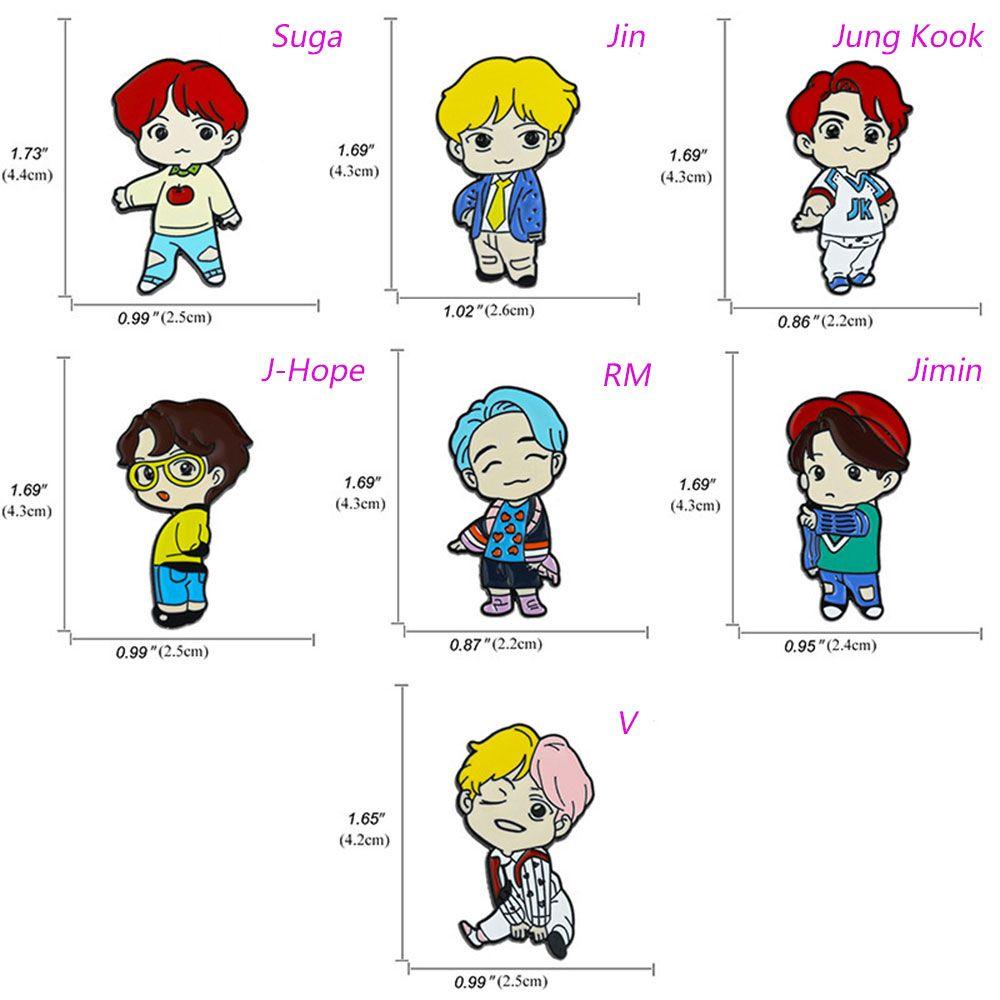 Huy Hiệu Cài Áo Hình Thần Tượng BTS