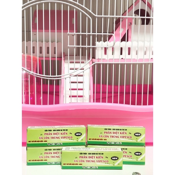 Phấn diệt kiến / chống kiến cho chuồng và lồng Hamter( Hộp 2 viên)
