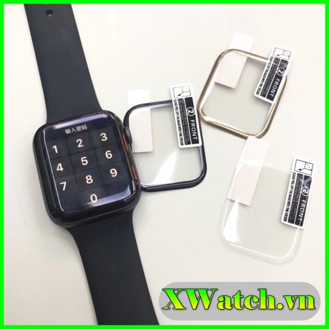 Miếng dán dẻo PET Apple Watch 38MM 42MM 40MM 44MM Ultra 49mm chống vân tay
