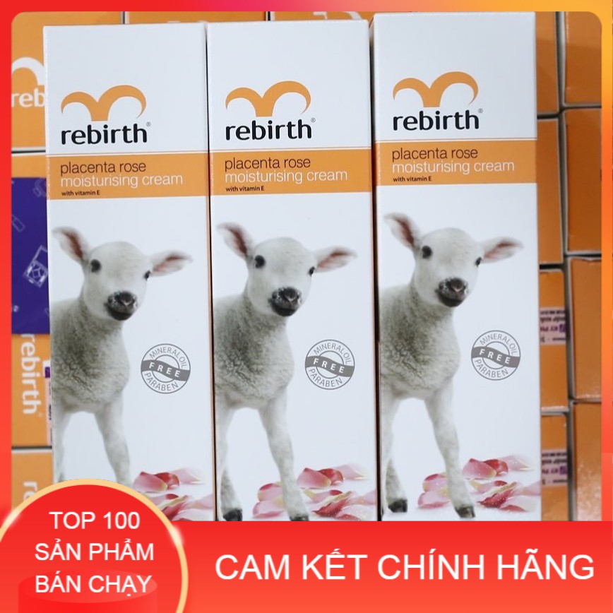 Kem dưỡng thể nhau thai cừu và tinh chất hoa hông Rebirth Placenta Rose 200ml - Hàng chuẩn Úc