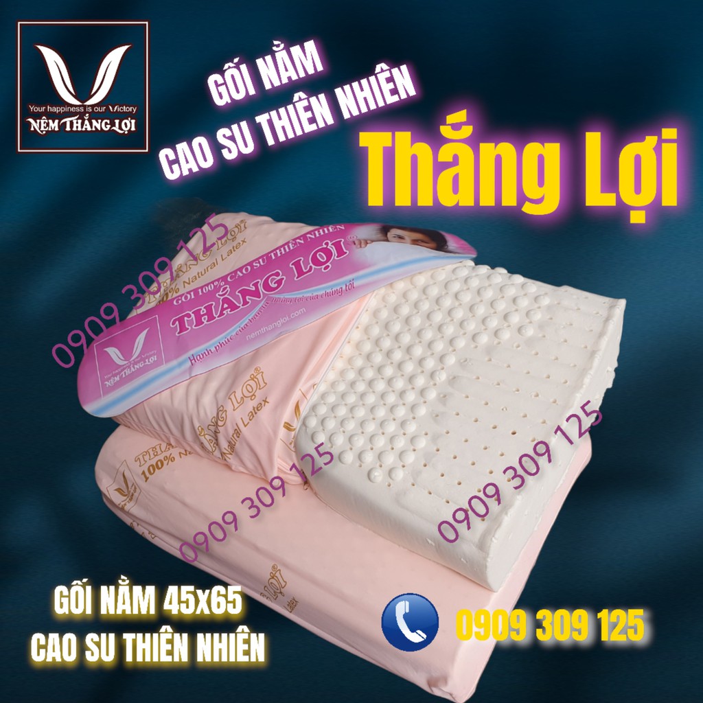 Gối nằm massage thiên nhiên Thắng lợi chính hãng (núm nhỏ) êm mềm
