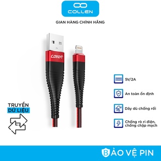 [Chính hãng] Dây cáp sạc chống rối cưc bền cho điện thoại #iphone / #micro usb/ #type C có thể truyền dữ liệu #COLLEN