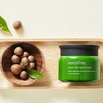 Kem Dưỡng Ẩm Chuyên Sâu, Giúp Da Luôn Đủ Nước Chiết Xuất Mầm Trà Xanh Innisfree Green Tea Seed Cream 50ml