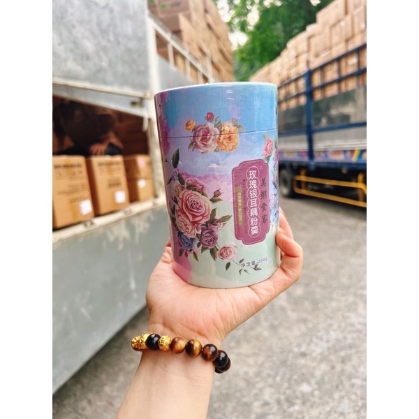 Bột Củ Sen Hạt Chia Hoa Hồng Khoai Tím Dưỡng Nhan Giảm Cân Hộp 350g