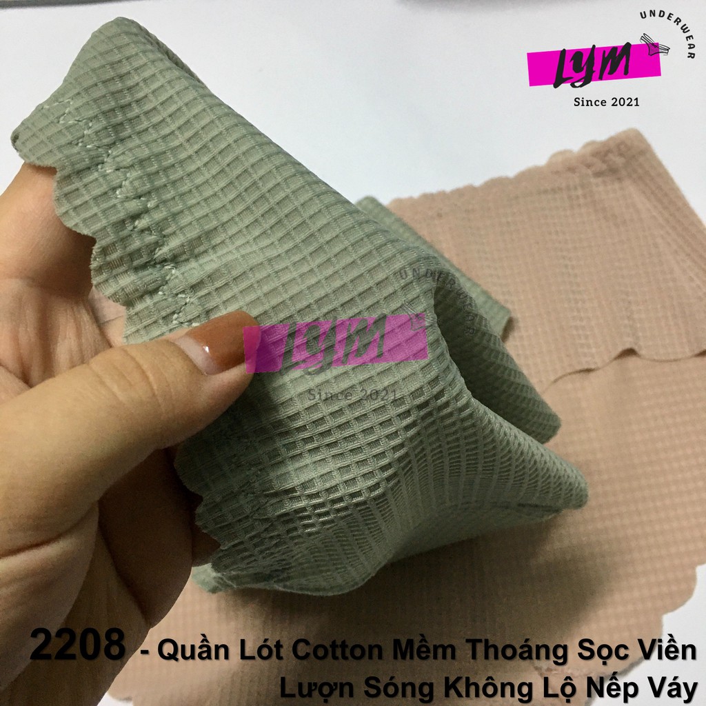 Quần Lót Cotton Mềm Thoáng Sọc Viền Lượn Sóng - Không Lộ Nếp Váy