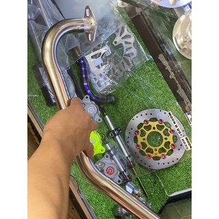 Cổ pô inox cho vario click ab size lớn 32 27