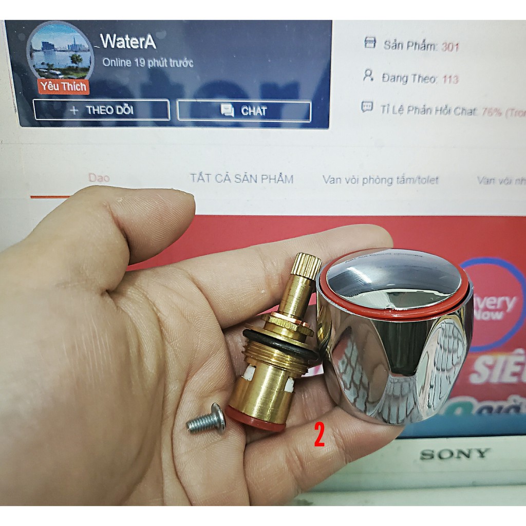 Tay Vặn Vòi Nước (núm vặn củ sen tắm, vòi hồ, vòi rửa chén bát )