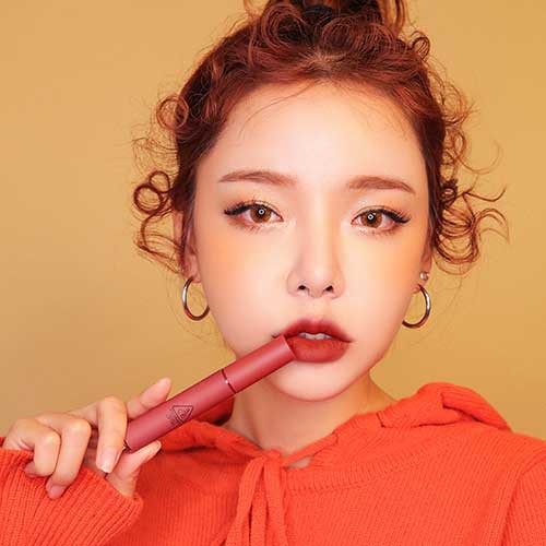 Son kem lì 3CE VElvet Lip Tint Daffodil- Đỏ đất