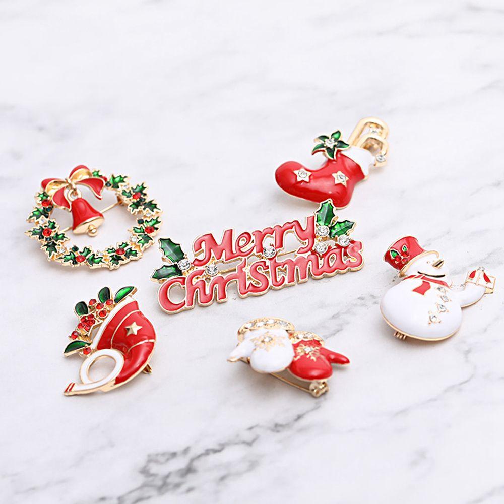 Huy Hiệu Cài Áo Hình Nón Ông Già Noel Giáng Sinh Dành Cho Bạn Nữ