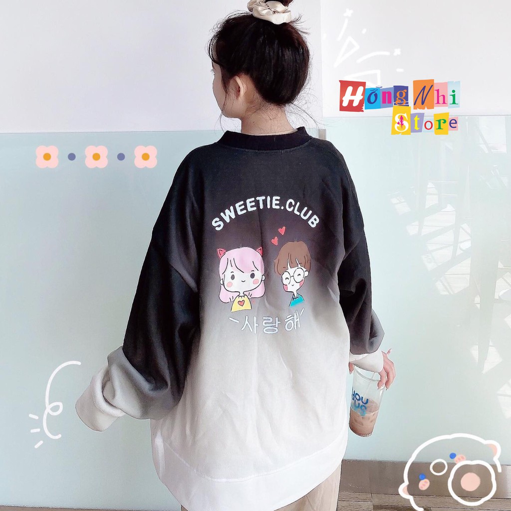 Áo Khoác Cardigan 3D Loang Màu In Hình Sweetie Club Tie Dye Oversize Ulzzang Unisex Dáng Rộng Nam Nữ - MM