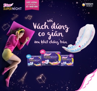 Combo 10 gói Băng vệ sinh Diana super night 35cm
