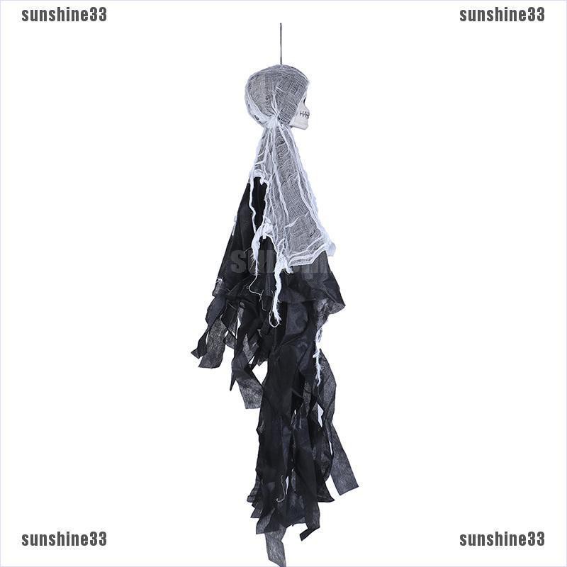 【COD•suns】100cm Skull Halloween Hanging Ghost Horror Props Door Halloween Deco