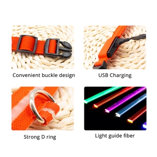 Vòng Cổ Có Đèn Led Phát Sáng Cho Thú Cưng
