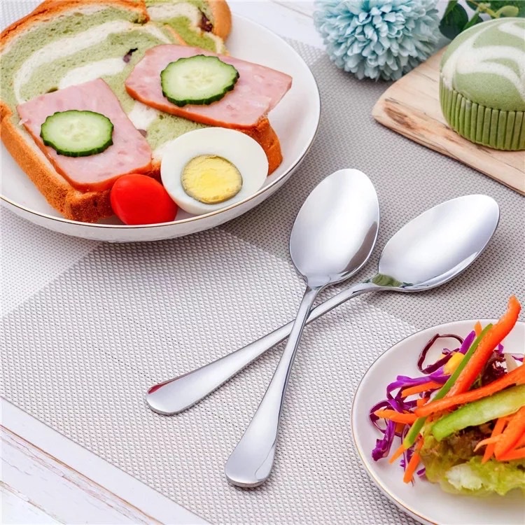 Combo 5 Thìa Inox Ăn Cơm Ăn Phở Loại Dày Sáng Muỗng Inox  Gía Rẻ Chất Lượng Vượt Trội.