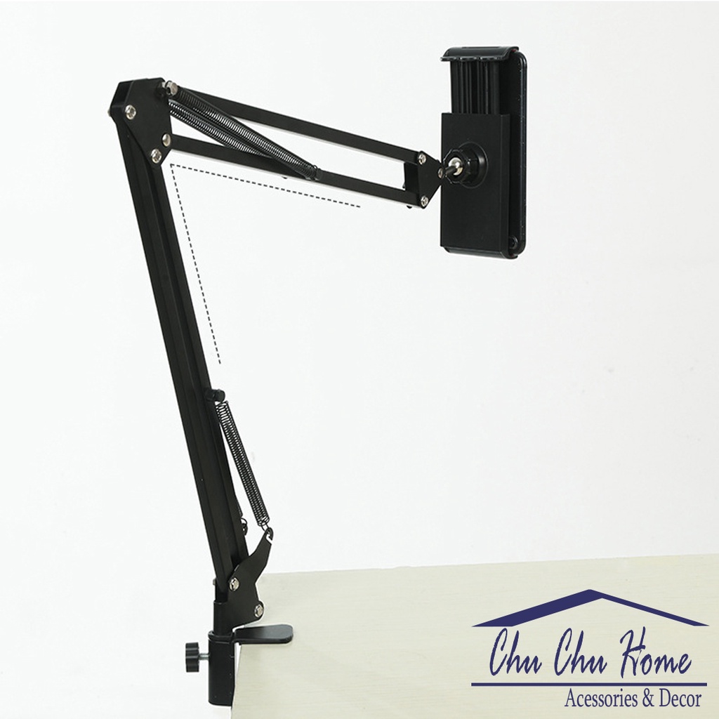 Giá đỡ điện thoại, Ipad xem phim kẹp đầu giường, bàn,điều chỉnh theo mắt nhìn