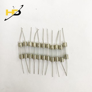 Cầu Chì Thủy Tinh 15A 250V Kích Thước 5x20mm Dùng Cho Mạch Bếp Từ (Túi 10 Con)