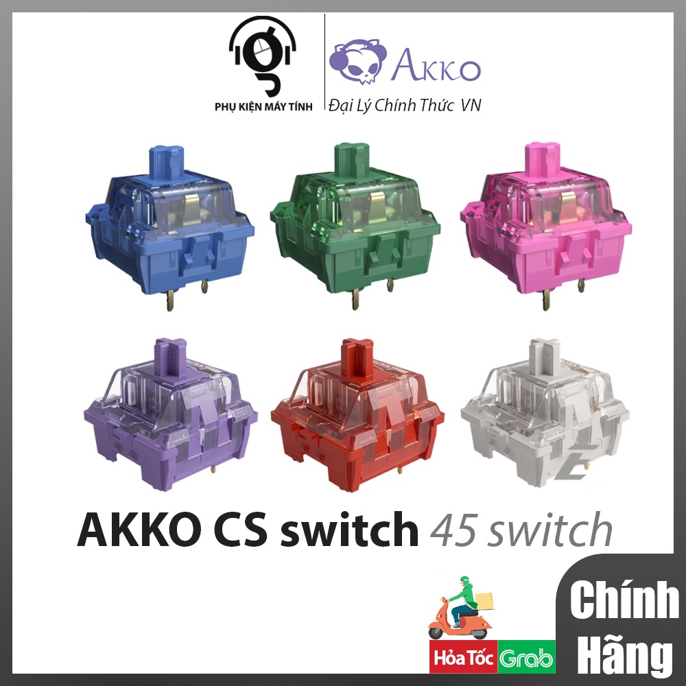 AKKO CS switch - Switch cho bàn phím cơ (1 bộ 45 cái) - Mai Hoàng Phân Phối