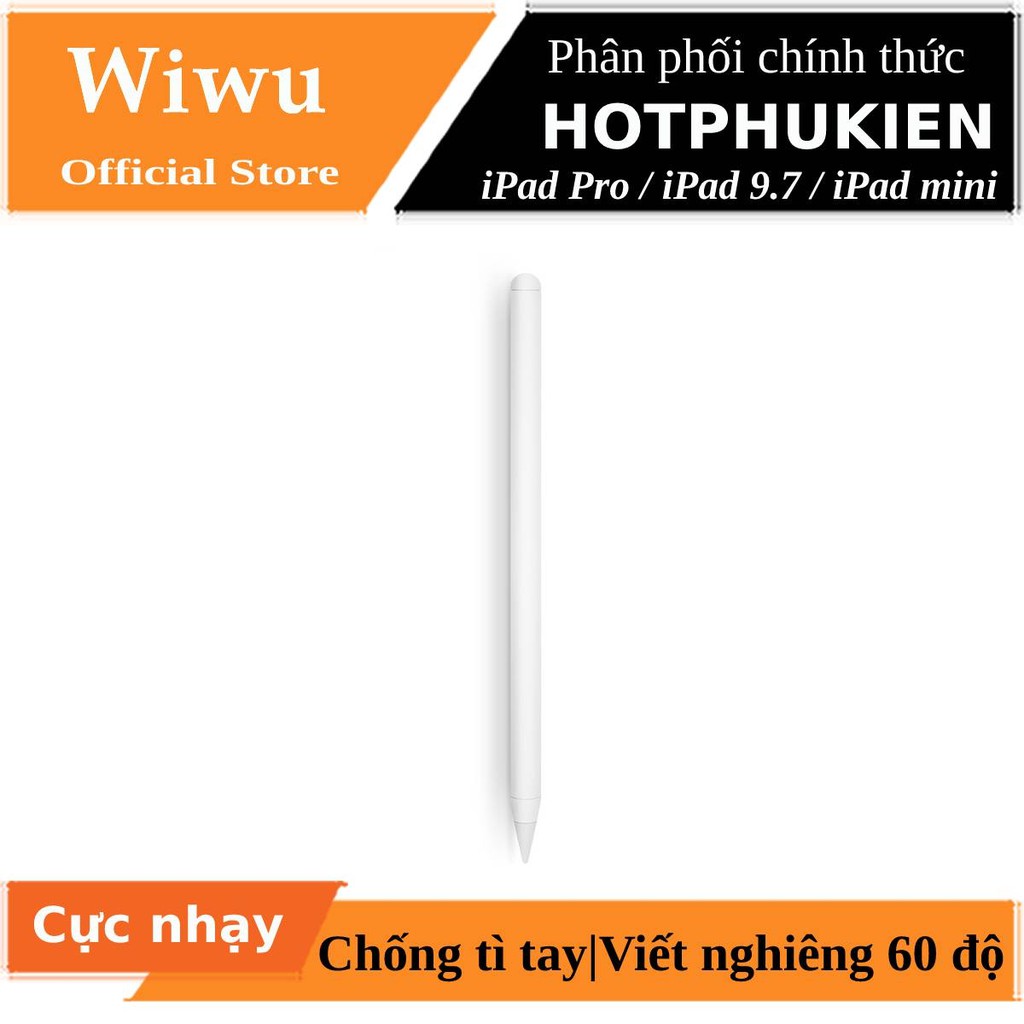 Bút cảm ứng stylus thông minh đầu bút siêu mịn mượt hiệu WIWU Pencil Pro cho iPad Pro và các dòng iPad / iPad Mini 2018