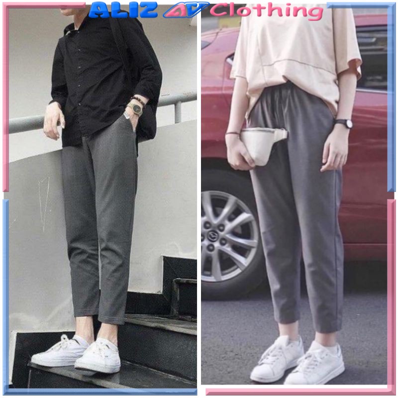 Quần baggy kaki xám chì