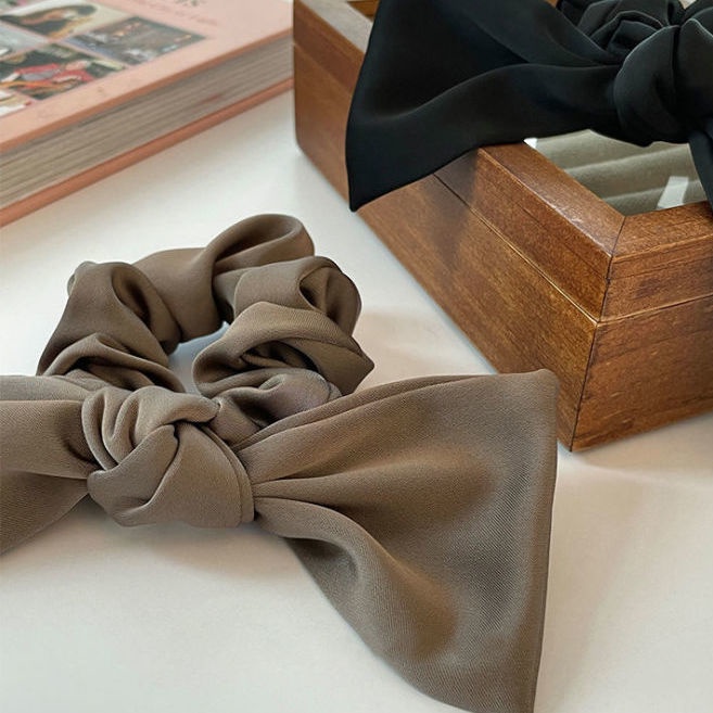 Dây Buộc Tóc Cao Su Co Giãn Bọc Vải Satin Phong Cách Hàn Quốc Đơn Giản 2022 Dành Cho Nữ