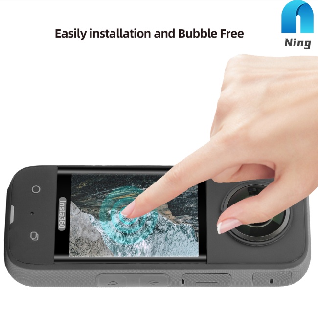 Kính Cường Lực Hd Viền Cong Chống Trầy &amp; Nổ Cho Insta360 X3