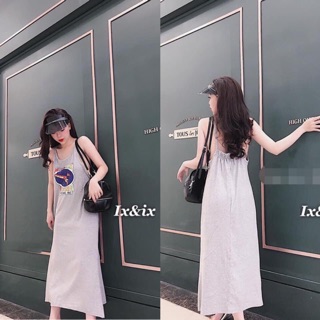 Sét áo grop kèm đầm dài dây