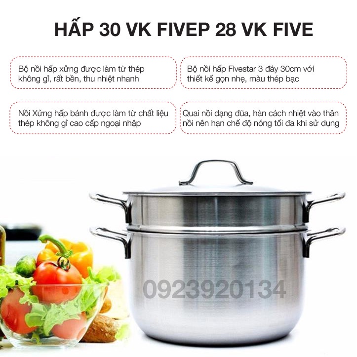 Bộ Nồi Xửng Hấp 30 VK FIVESTAR