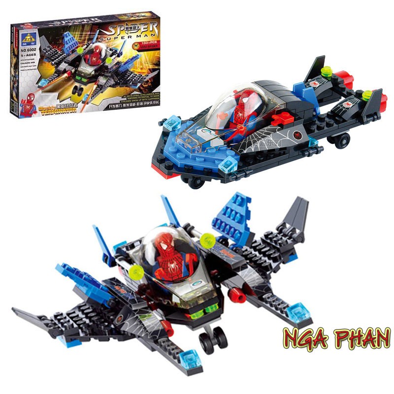 Người Nhện Cưỡi Phi Thuyền 133 Chi Tiết Spider-man Lego Kazi Đồ Chơi Xếp Hình Lắp Ráp