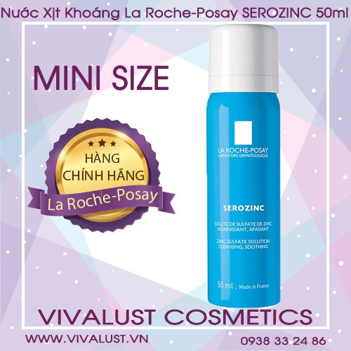 Nước Xịt Khoáng La Roche-Posay SEROZINC (50ml) - Dành Cho Da Dầu Mụn