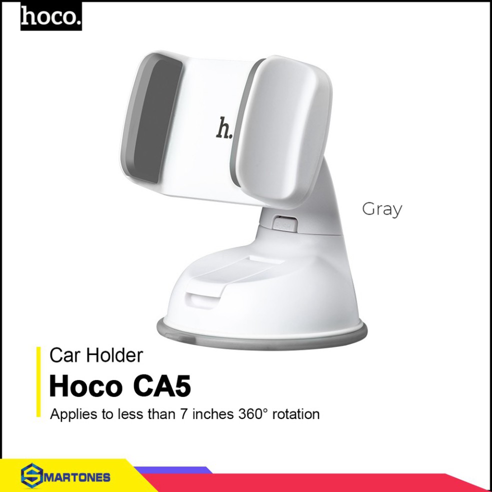 Giá đỡ điện thoại trên ô tô Hoco CA5 cho điện thoại dưới 7 inch , xoay 360 độ