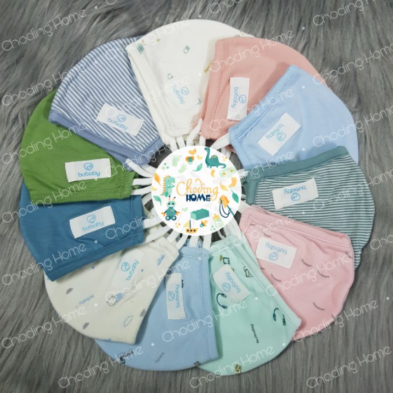 Set 2 Khẩu Trang Vải Sợi Tre BU Baby Cho Bé • 2-4 Tuổi • (Được Chọn Set) • Choding Home
