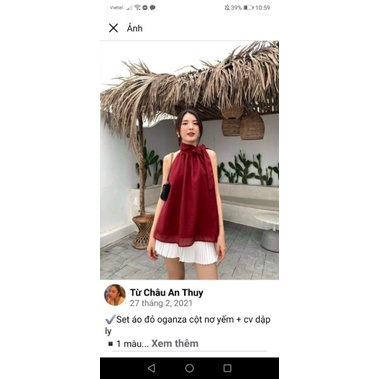 áo yếm cột nơ