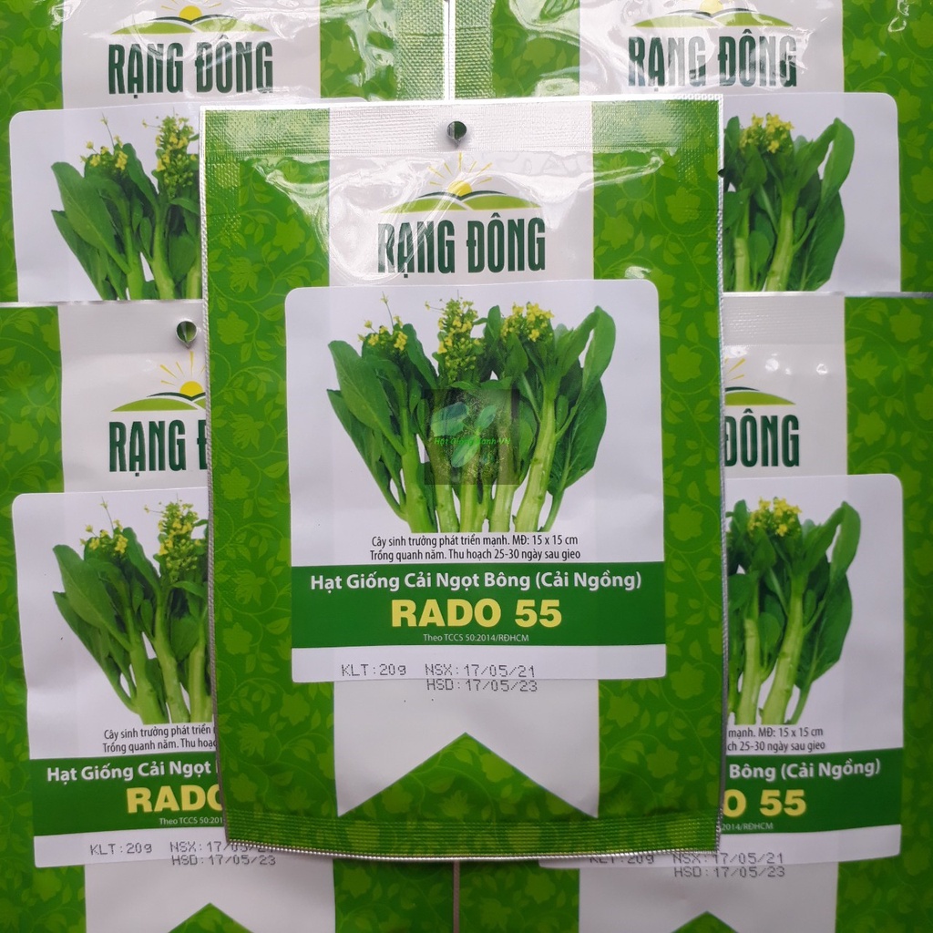 [Seeds] Hạt giống rau cải ngồng, đóng gói 20gr