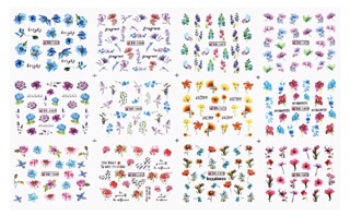 Decal nước 3D dán móng nghệ thuật