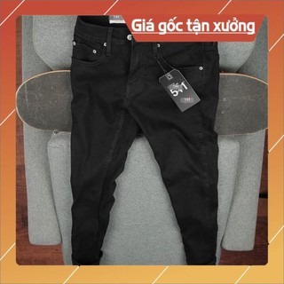 Quần jean nam cao cấp hàn quốc đẹp giá rẻ quần jean đen trơn BN