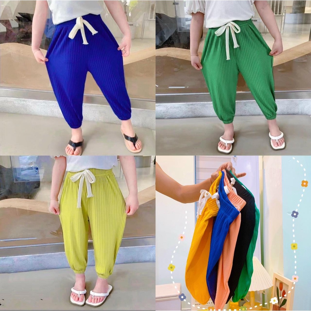 [FreeShip] (LÔ MỚI)(SIZE 9-28KG) Quần thun tăm kiểu alibaba bé gái siêu đáng yêu