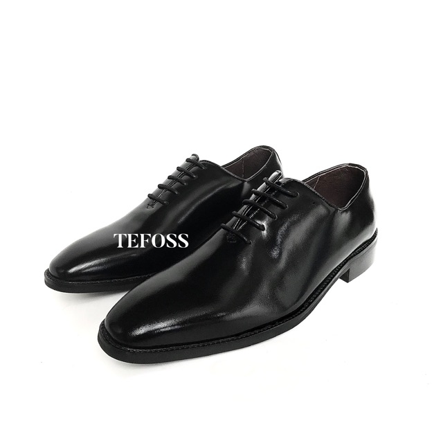 Giày Oxford TEFOSS HT003 đen trơn sang trọng và đẳng cấp size 38-43