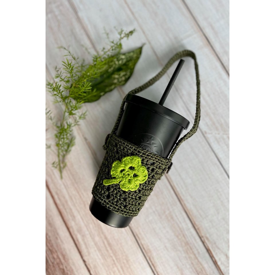 Túi bình/ly nước giữ Nhiệt Starbucks | Grandma & Mom | sp thủ công