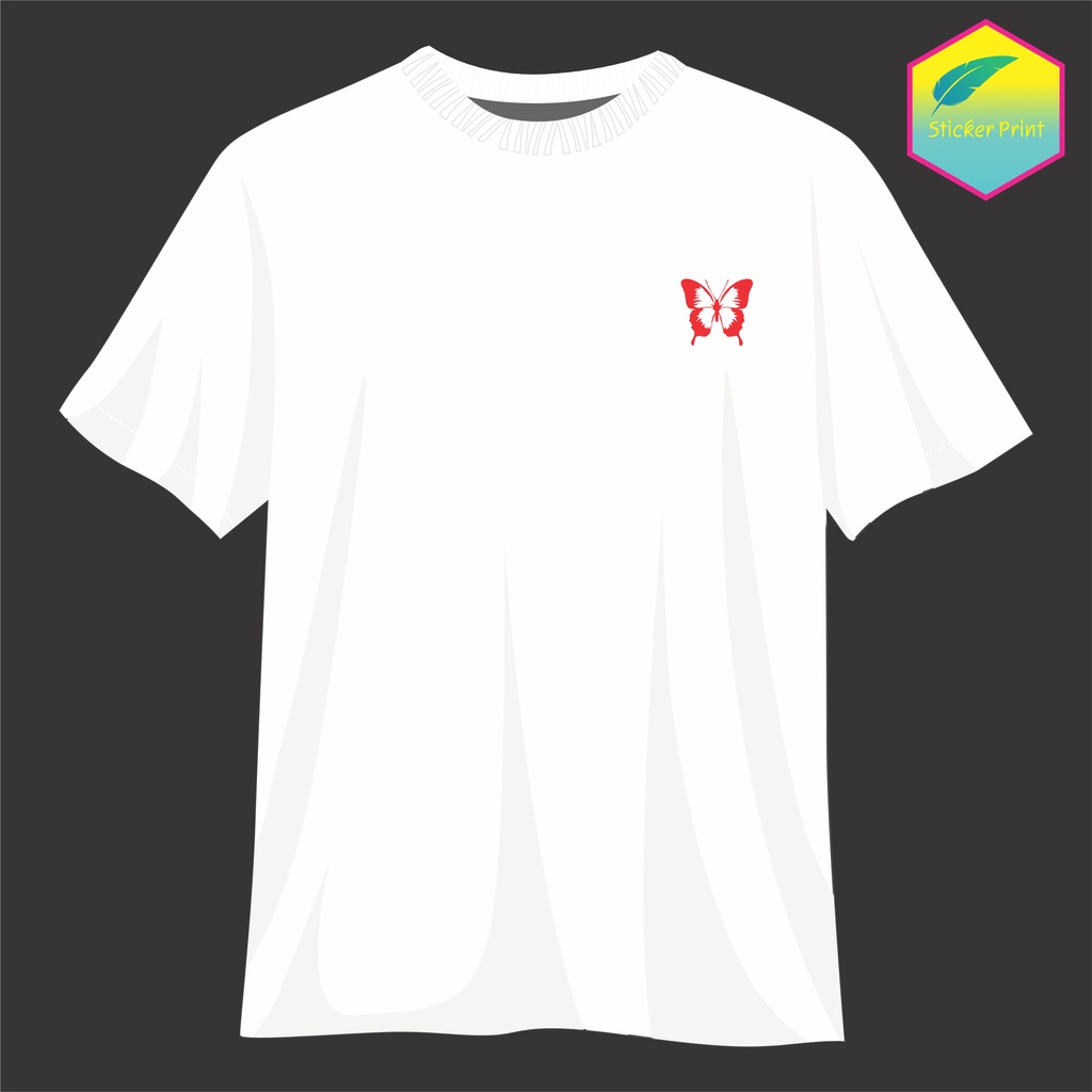 Hình in bướm đơn sắc nhiều mẫu,kích thước in ngực Post 2